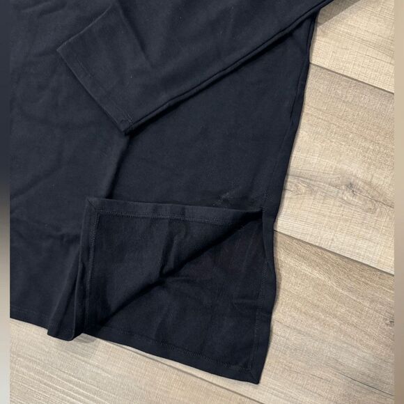 NWT Eileen Fisher Hi Crew Neck Boxy Tunic Top Shirt Womens s small Black - Picture 3 of 5